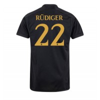 Pánský Fotbalový dres Real Madrid Antonio Rudiger #22 2023-24 Třetí Krátký Rukáv